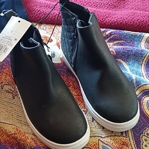 Cat & Jack Black Kids Boots